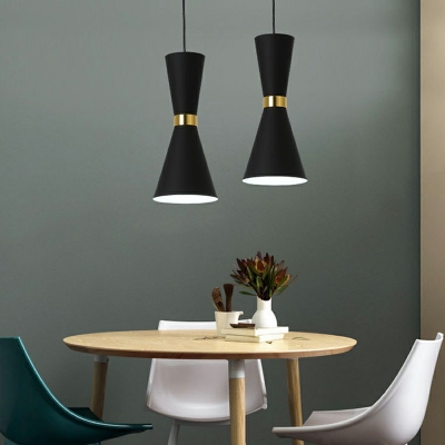 Nordic Style Macaron Hanging Pendant Lights Metallic Down Lighting Pendant