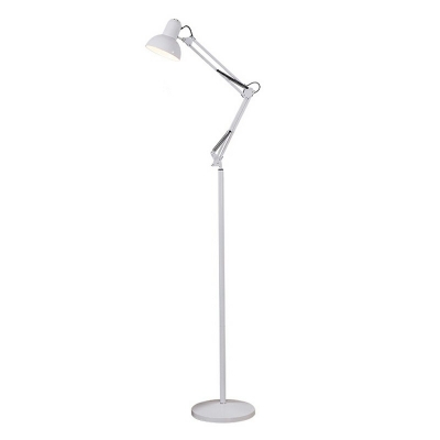 Metal Swing Arm Floor Light Simplicity Single Light Floor Lamp