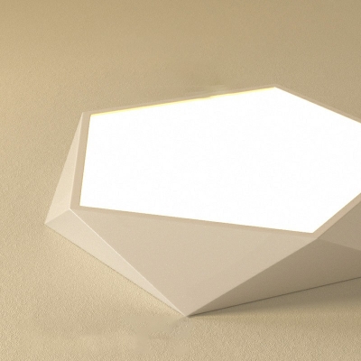 Modern Geometric Shape Flush Mount Light with Acrylic Shade LED Ceiling Light