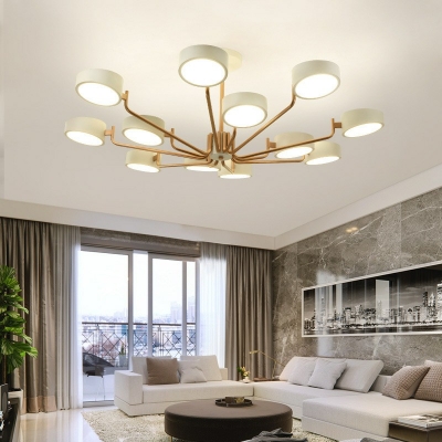 Postmodern Style LED Chandelier Light Metal Chandelier Lamp for Living Room
