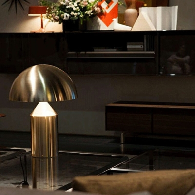 Postmodern Table Lamp Metal Mushroom Desk Lamps for Bedroom Living Room