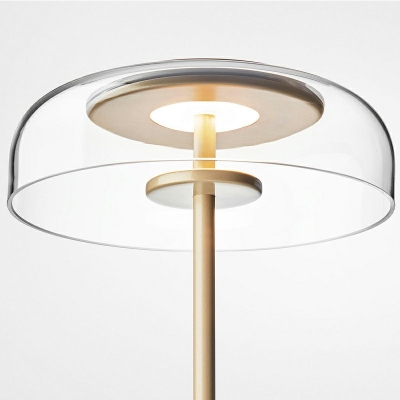 Floor Lamp Oval Shade Glass Floor Stand Lamp for Living Room