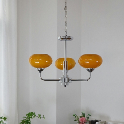 Traditional Circular Chandelier Pendant Light Glass Chandelier Lighting Fixtures