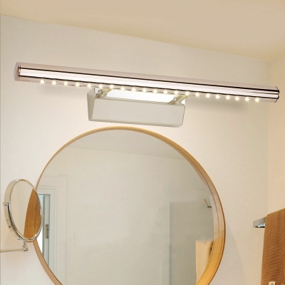 Wall Vanity Light Modern Style Stainless Steel Vanity Lighting for Bathroom