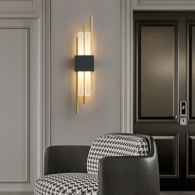 2 Lights Sconce Light Contemporary Style Acrylic Wall Sconce For Living Room