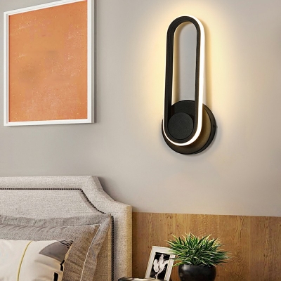 Designer Ellipse Post-modern Wall Lighting Fixtures Creative Metal Wall Sconce Lights