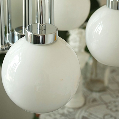 Glass and Metal Chandelier Pendant Light Modern Nordic Hanging Ceiling Light for Living Room