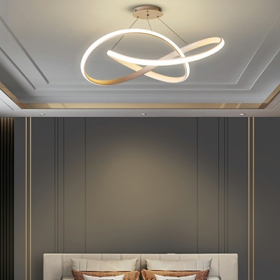 Hanging Lamp Modern Style Acrylic Hanging Light Kit for Living Room