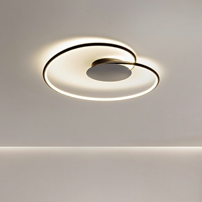 LED Flush Ceiling Light Metal Modern Style Acrylic Flush Mount Fixture for Dining Room