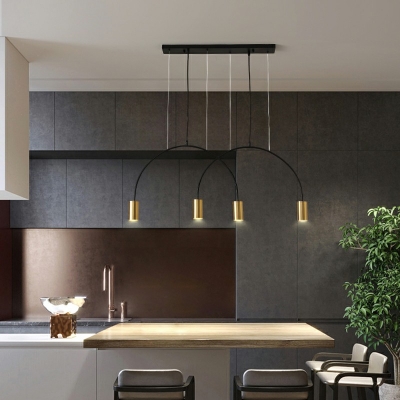 Metal Chandelier Lighting Fixtures Modern Simplicity Hanging Light Fixtures for Living Room