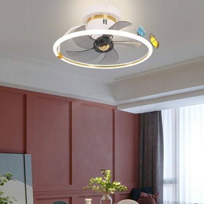 Modern Oval Flush Ceiling Light Fixtures Aluminum Ceiling Fan Light Fixtures