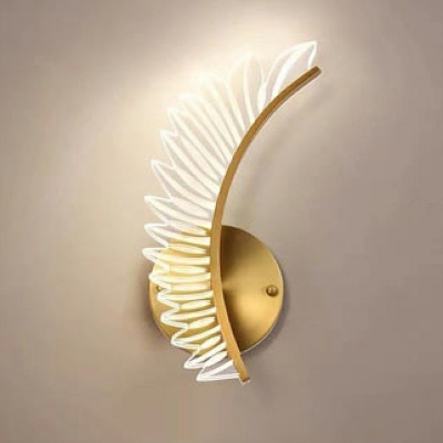 Modern Unique-Shaped Wall Sconces Metal Wall Sconce Lighting in Gold