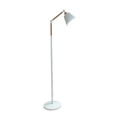 1 Light Contemporary Floor Lamp Metal Shade Floor Lamp for Living Room