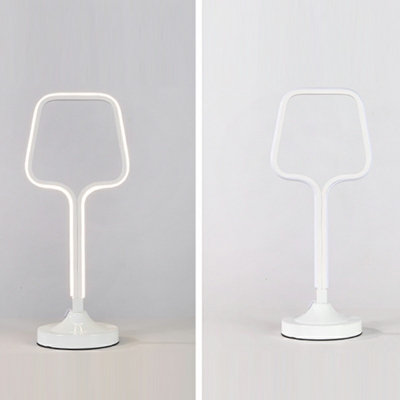 1 Light Linear Shape Modern Table Lamps Acrylic Bedroom Table Lamps