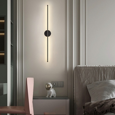 Black Cylinder Wall Lighting Fixtures Modern Style Metal 1 Light Sconce Light Fixtures