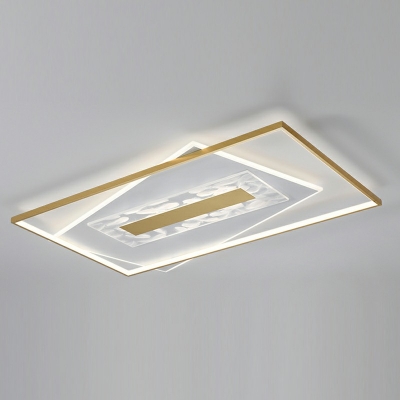 Geometric Pendant Lighting Contemporary Metal 3-Light Pendant Light in Gold
