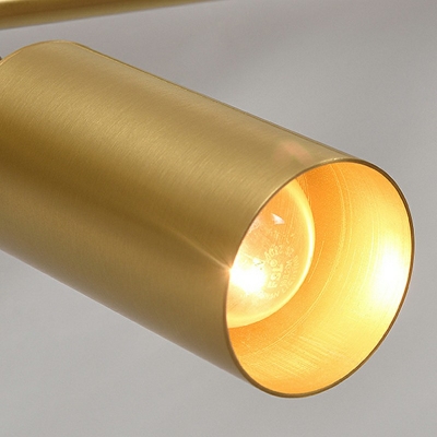 Modern Cylinder Semi Flush Mount Metal Rotatable Flush Light for Hallway