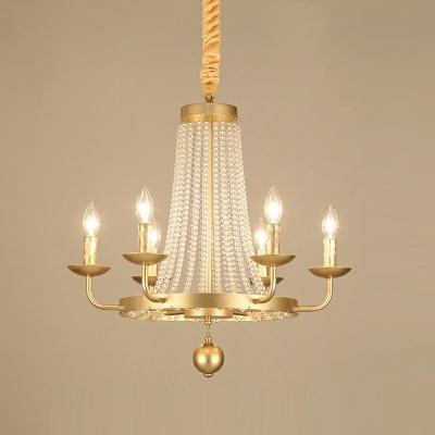 Pendant Lighting European Style Crystal Hanging Lamps Kit for Living Room
