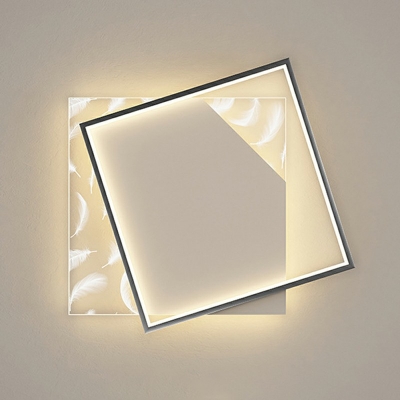 Square-Shape Flush Mount Ceiling Light Fixture 2.4