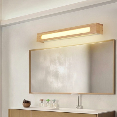 Wood Wall Light Sconces Modern Linear Flush Mount Wall Sconce for Bedroom