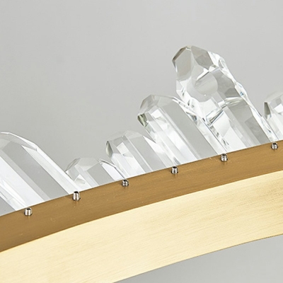 1-Light Chandelier Light Fixtures Contemporary Style Circle Shape Metal Warm Light Ceiling Pendant Lights