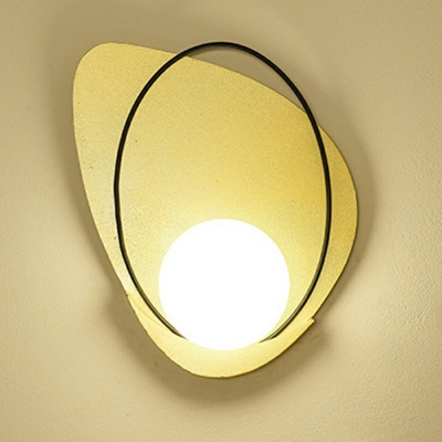 1-Light Sconce Lights Modernist Style Ball Shape Metal Wall Mounted Light