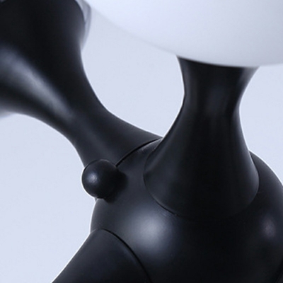 15-Light Chandelier Lighting Minimalist Style Globe Shape Metal Pendant Light Fixture