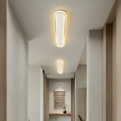 Aluminum Flush Mount Ceiling Light Fixtures in Glod LED 2