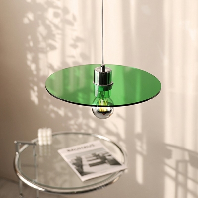 Contemporary Slim Hanging Pendant Lights Metal and Acrylic Hanging Pendant Light