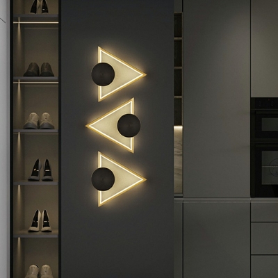 Geometric Post-modern Wall Lighting Fixtures Creative Metal Wall Sconce Lights