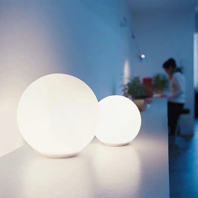 Globe Glass Night Table Lamps White 1 Light Table Light for Bedroom