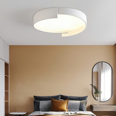 Grey Sphere Flush Mount Modern Style Metal 1 Light Flush Light Fixtures