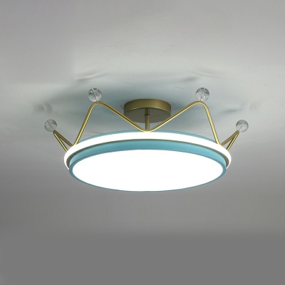 Minimalism Crown Flush Mount Ceiling Light Fixtures Acrylic Flush Mount Lamp