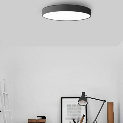 Minimalism Disk Flush Mount Light Fixtures Metal and Acrylic Led Flush Ceiling Lights