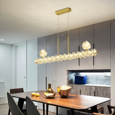 Modern Island Chandelier Lights LED Minimalism Hanging Ceiling Lights for Living Room