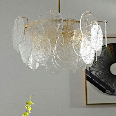 Modern Minimalist American Chandelier Luxury Iron Glass Pendant Light