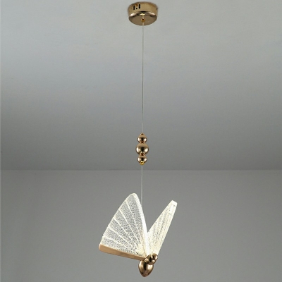 Modern Style Acrylic Pendant Lighting Butterfly Shaped Pendant Light for Dining Room