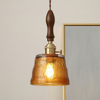 1-Light Ceiling Pendant Light Minimalist Style Geometric Shape Metal Hanging Lamp Kit