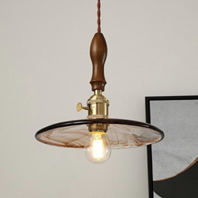 1-Light Ceiling Pendant Light Minimalist Style Geometric Shape Metal Hanging Lamp Kit