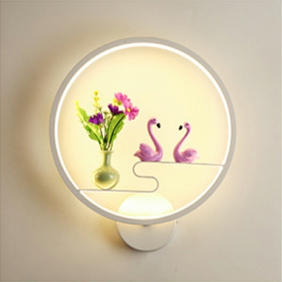 Circular Shape Wall Mounted Light Fixture LED Modern Wall Sconce Lighting