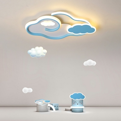 Cloud Shape Flush Mount Ceiling Lighting Fixture 2