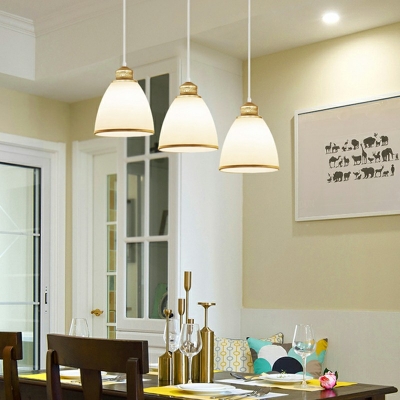 Contemporary Glass Drop Pendant Ambient Lighting for Living Room