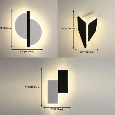 Contemporary Metal Geometric Wall Mount Light LED Wall Sconce Lamp for Corridor Aisle