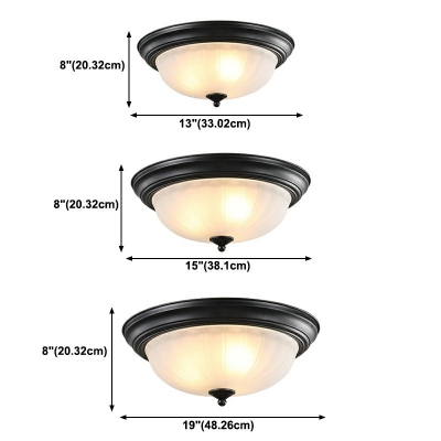 Flushmount Lighting Round Glass Lamp Shade Flush Mount Lighting Fixtures