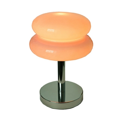 Glass Mushroom Shaped Table Lamp Creative Modern 1 Bulb Night Light for Bedroom