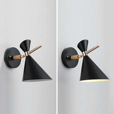 Macaron Geometric Wall Sconces Modern Metal 1-Light Wall Sconce Lighting for Bedroom