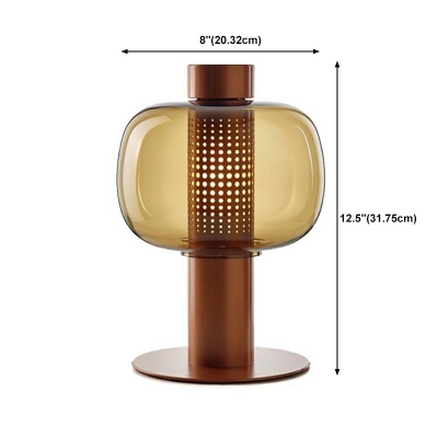 Metal and Glass Night Table Lamps Modern Minimalism Table Lamp for Bedroom