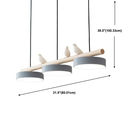 Minimalism Pendant Lighting Fixtures Nordic Style Multi Light Pendant for Dinning Room