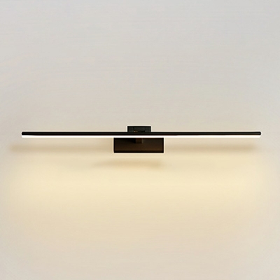 Modern Style Tube Vanity Lighting Metal 1-Light Vanity Light Fixtures in White
