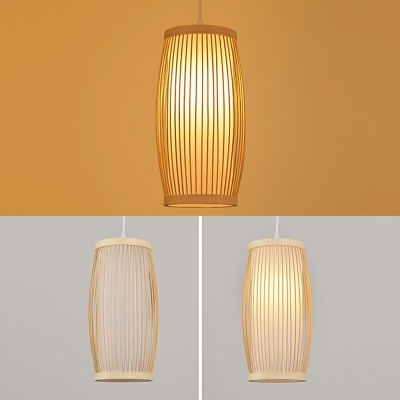 Multi-Shaped Wall Sconce Lights Modern Bamboo 1-Light Wall Sconces in Natural